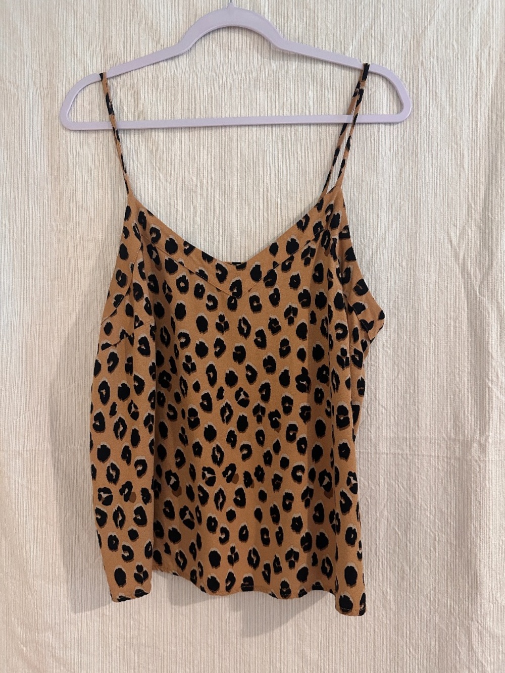 A New Day XL Leopard Print Adjustable Strap Camisole